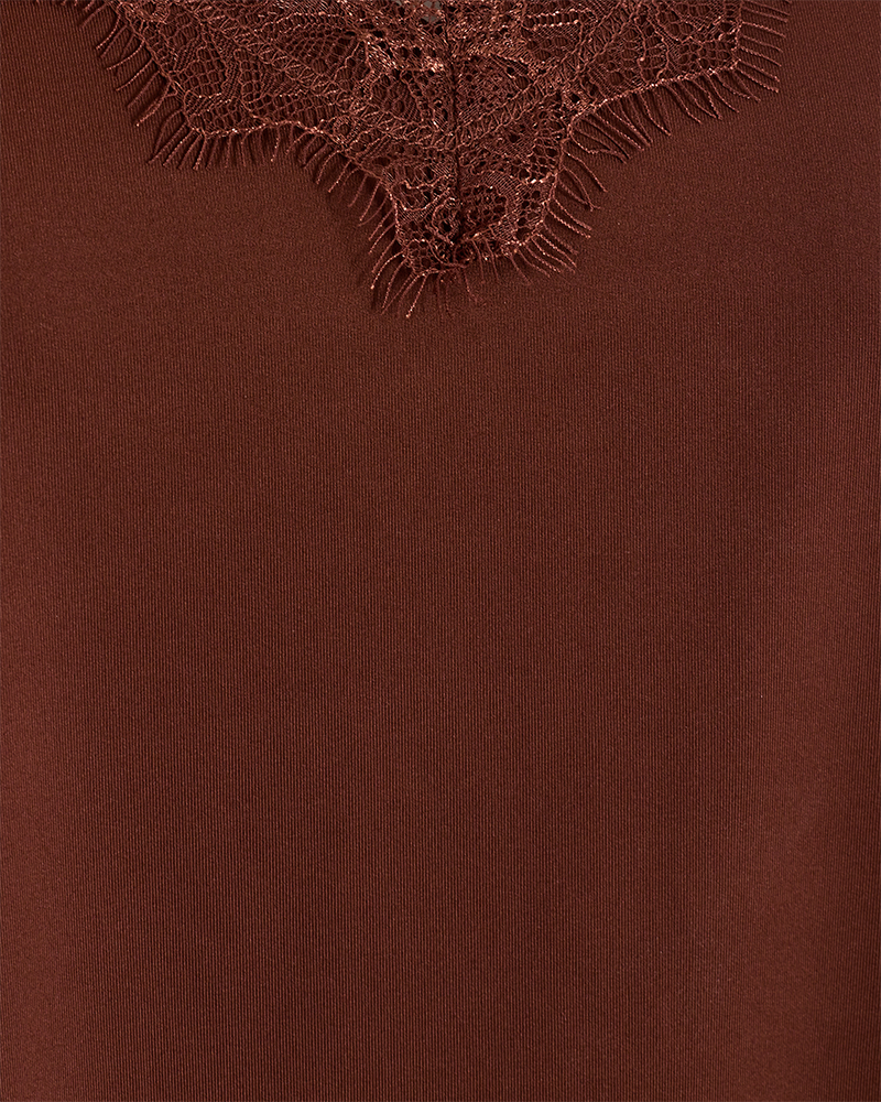 FQBICCO - SPITZENTOP - BRAUN