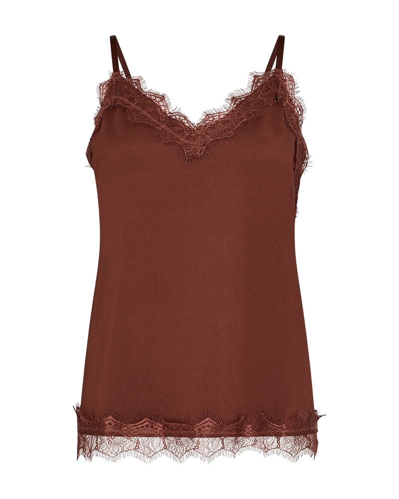 FQBICCO - SPITZENTOP - BRAUN