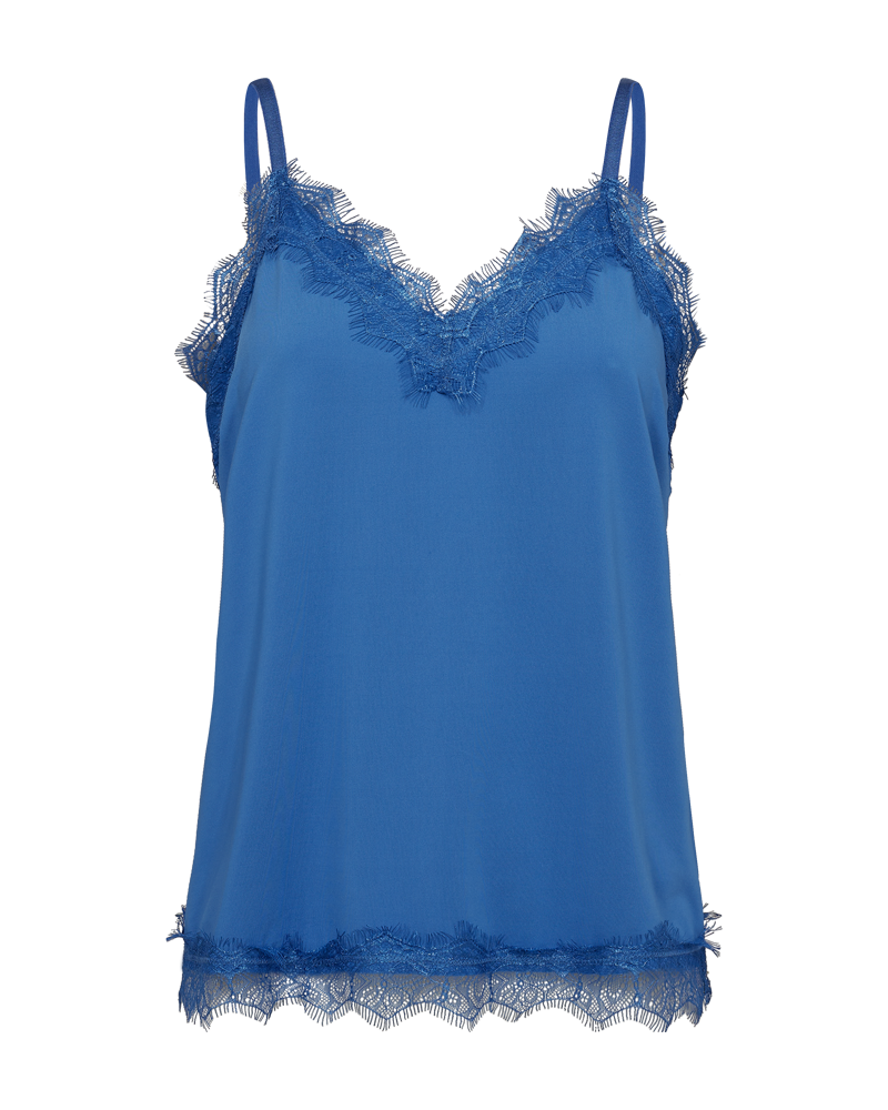 FQBICCO - SPITZENTOP - BLAU