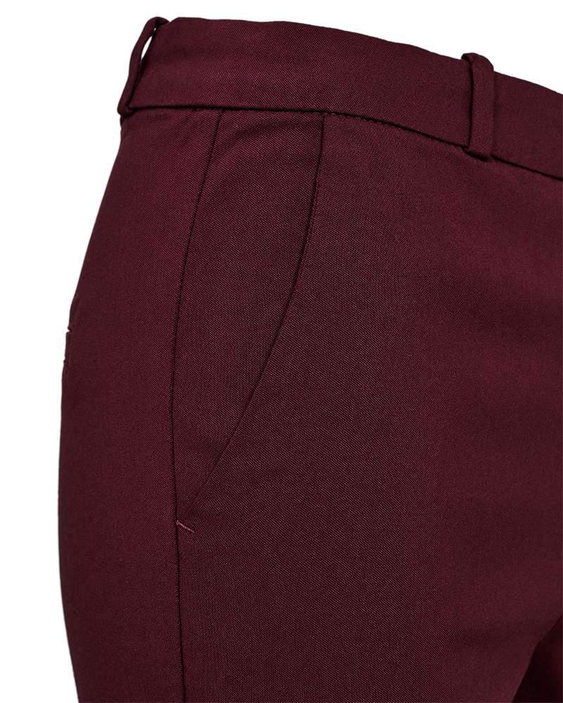 FQSOLVEJ – KNÖCHELLANGE HOSE - BORDEAUX