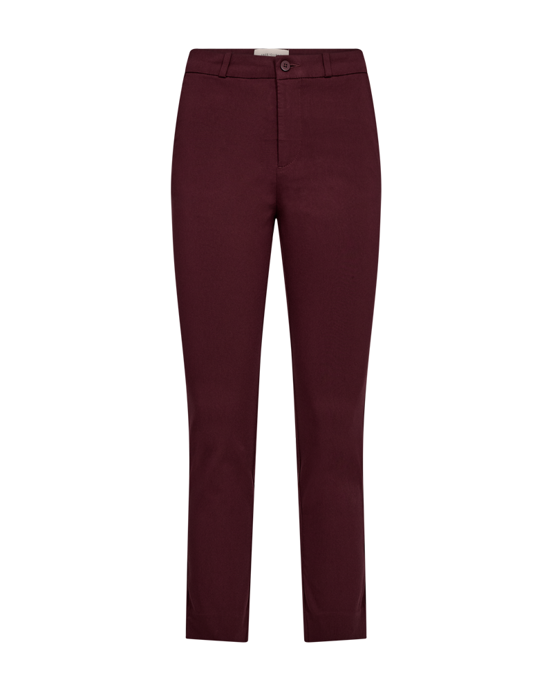 FQSOLVEJ – KNÖCHELLANGE HOSE - BORDEAUX