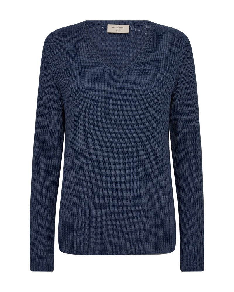 FQELLIS -V- PULLOVER - BLAU