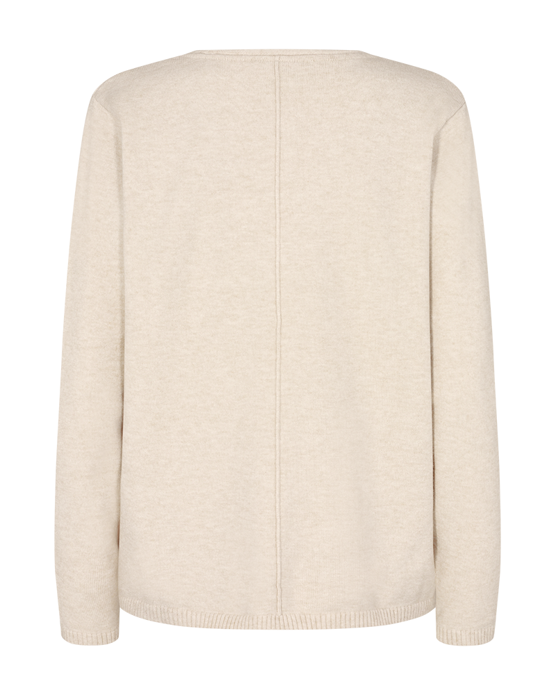 FQCLAURA - PULLOVER MIT V-AUSSCHNITT - BEIGE