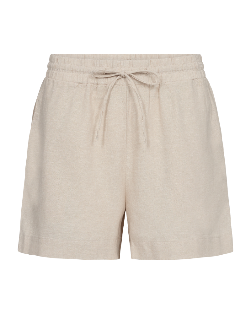 FQLAVA - LEINENSHORTS - BEIGE