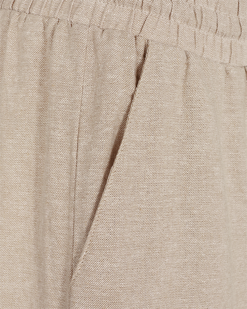 FQLAVA - 7/8 LEINENHOSE - BEIGE