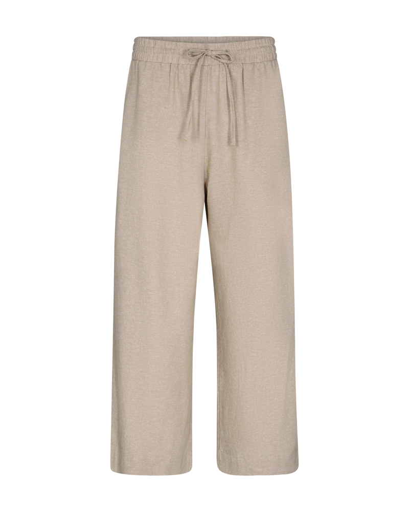 FQLAVA - 7/8 LEINENHOSE - BEIGE