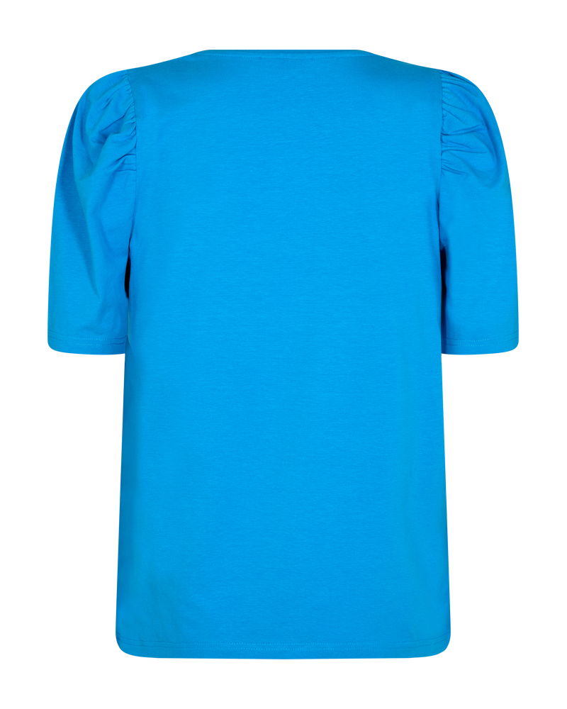 FQFENJA - T-SHIRT MIT PUFFÄRMEL - BLAU