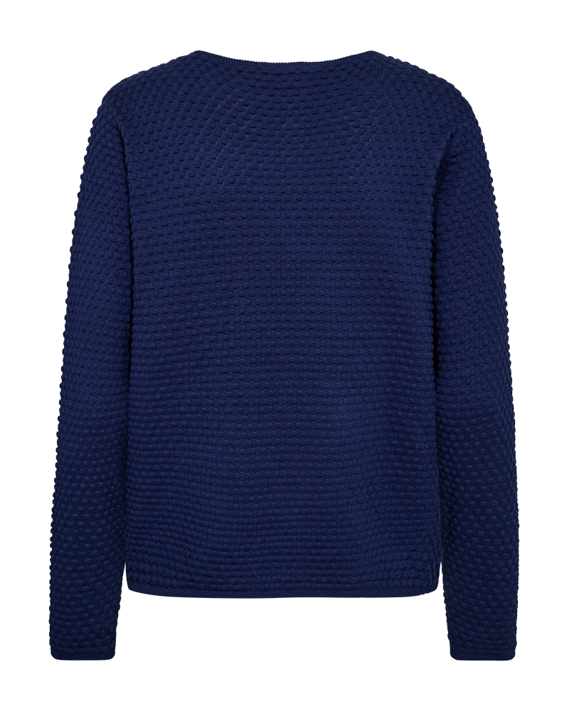 FQDODO – PULLOVER MIT STRUKTUR - BLAU
