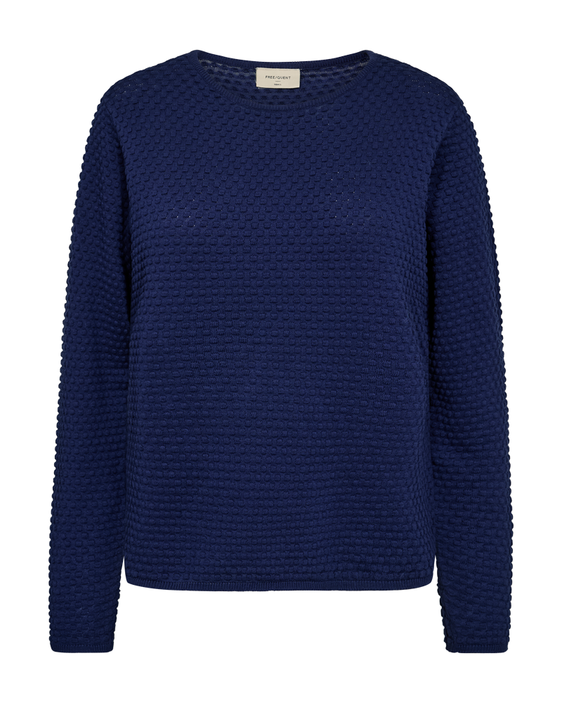 FQDODO – PULLOVER MIT STRUKTUR - BLAU
