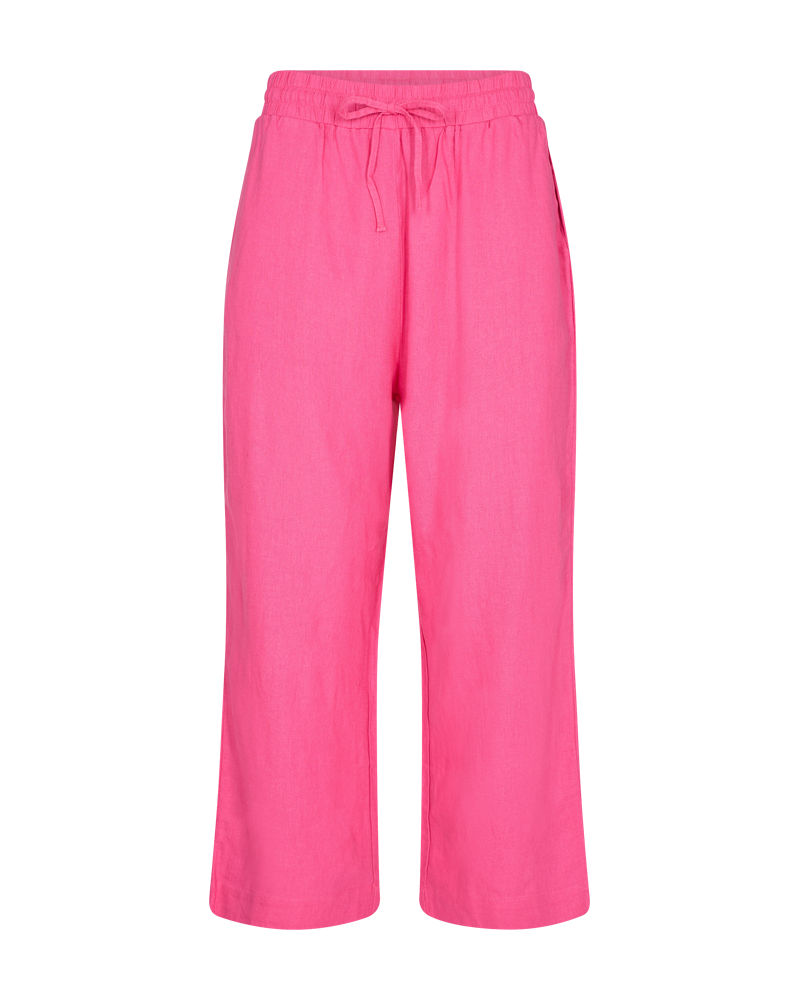 FQLAVA - KNÖCHELHOSE MIT LEINEN - ROSA