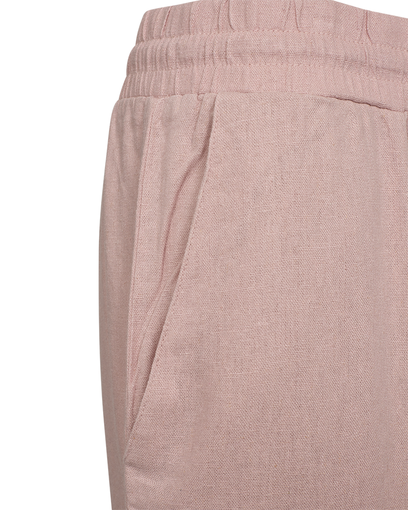 FQLAVA - KNÖCHELHOSE MIT LEINEN - ROSA