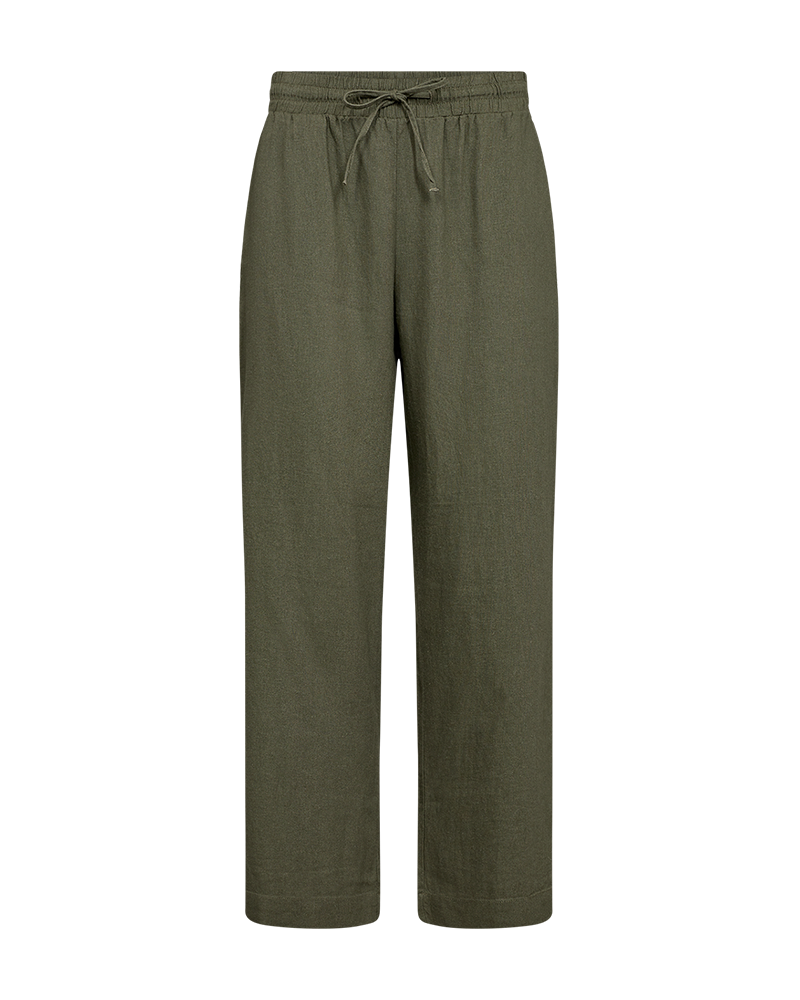 FQLAVA - KNÖCHELHOSE MIT LEINEN - GRUN