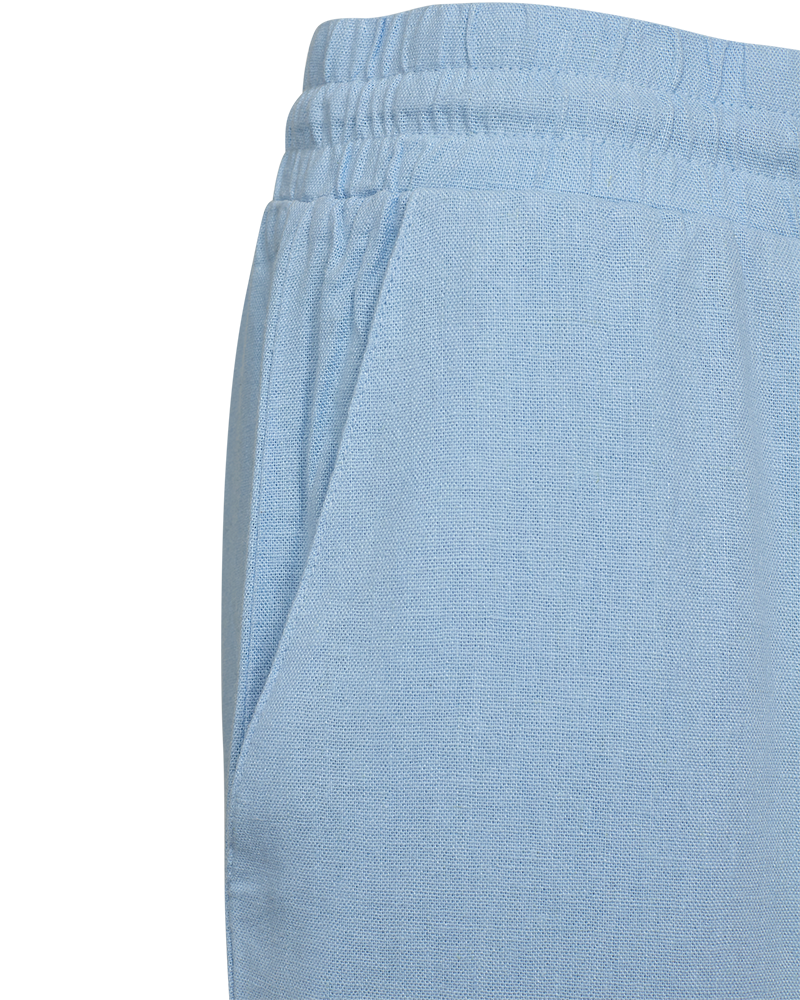 FQLAVA - KNÖCHELHOSE MIT LEINEN - BLAU