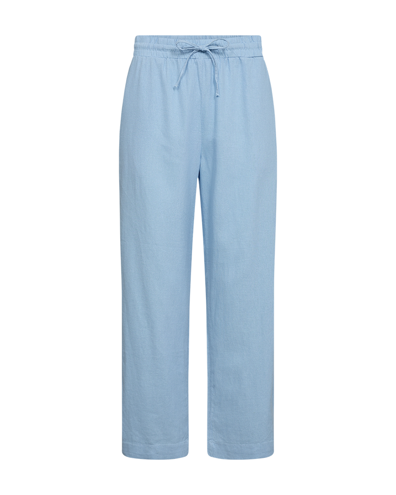 FQLAVA - KNÖCHELHOSE MIT LEINEN - BLAU