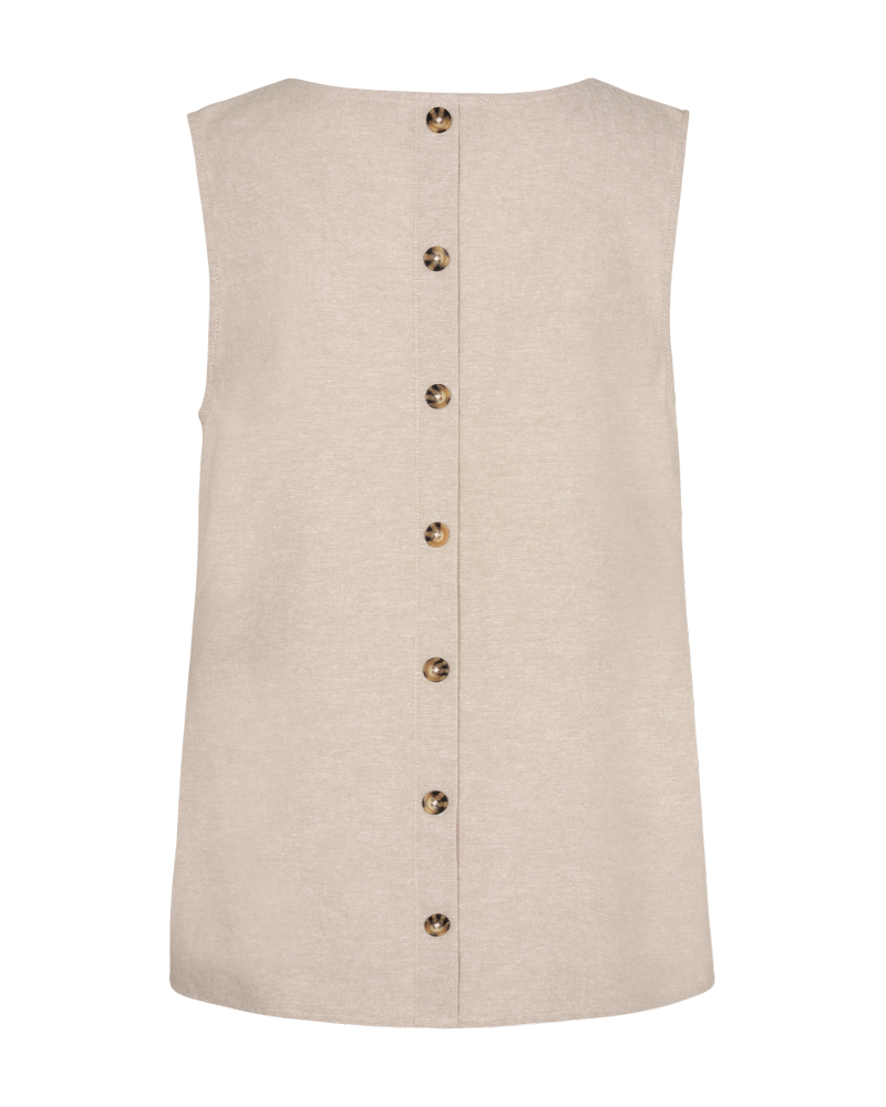 FQLAVA - TOP MIT LEINEN - BEIGE