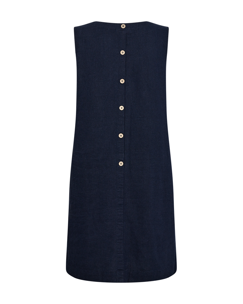 FQLAVA - LEINENKLEID - BLAU