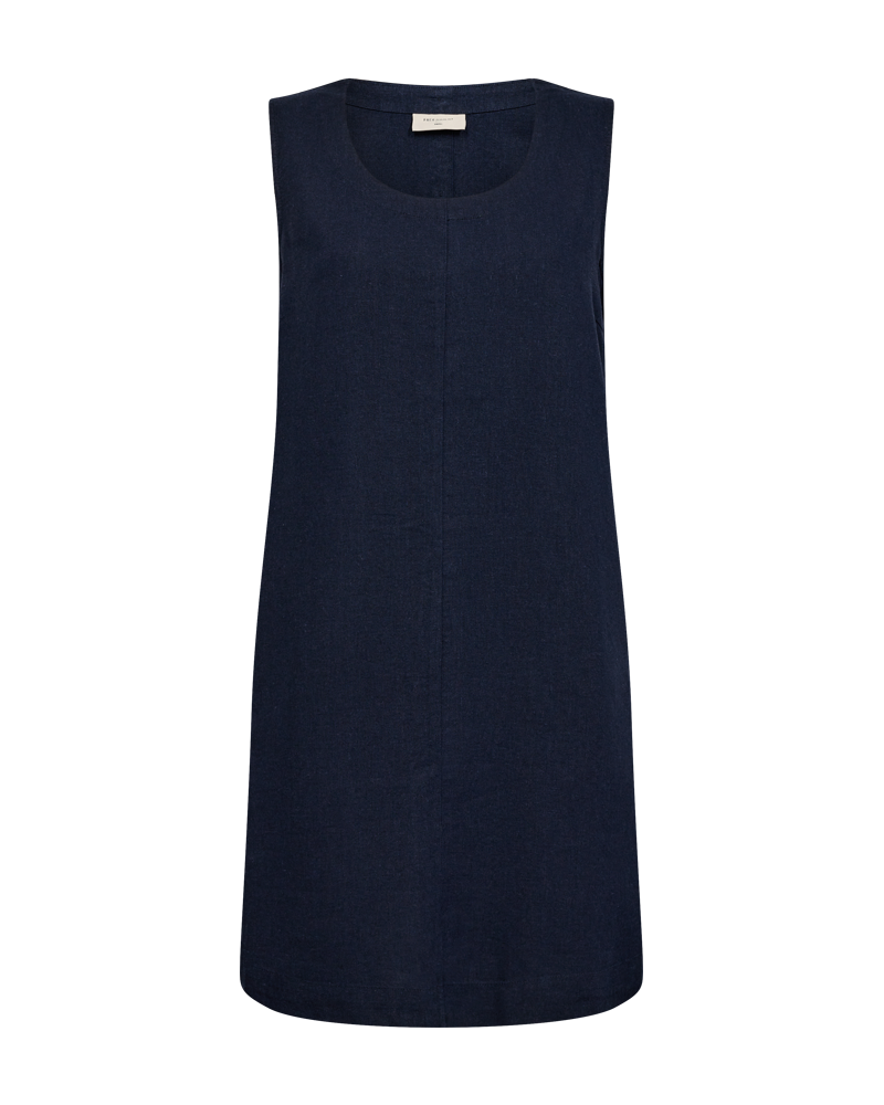 FQLAVA - LEINENKLEID - BLAU
