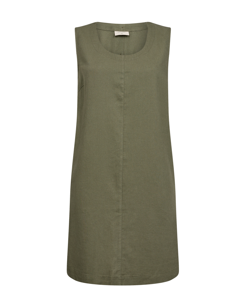 FQLAVA - LEINENKLEID - GRUN