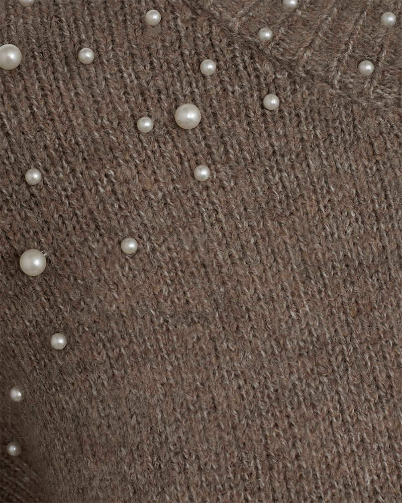 FQPEARL - PULLOVER - BRAUN