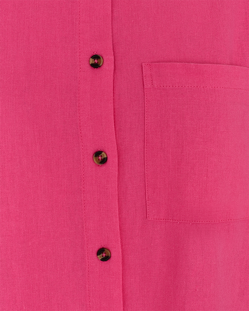 FQLAVA - HEMD MIT LEINEN - ROSA