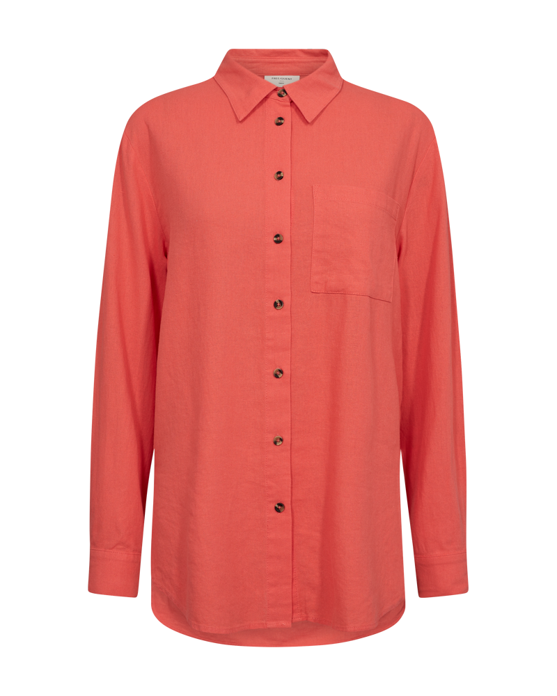 FQLAVA - HEMD MIT LEINEN - ORANGE
