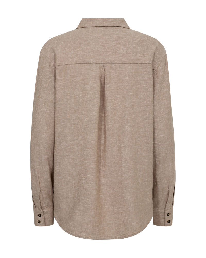 FQLAVA - HEMD MIT LEINEN - BEIGE