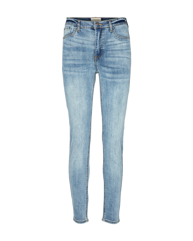 FQHARLOW - ENG GESCHNITTENE JEANS - BLAU
