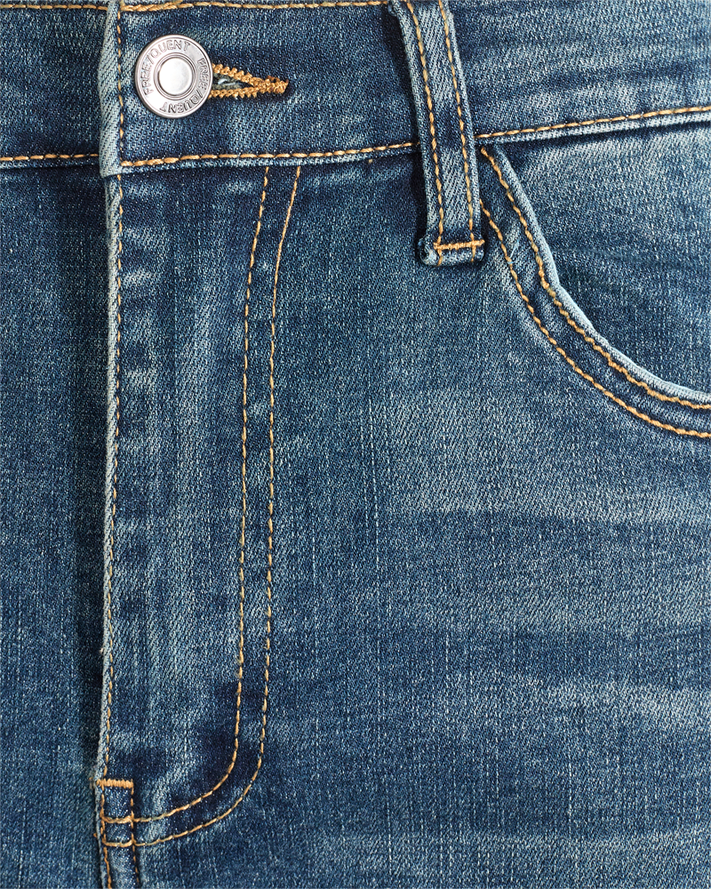 FQHARLOW - ENG GESCHNITTENE JEANS - BLAU