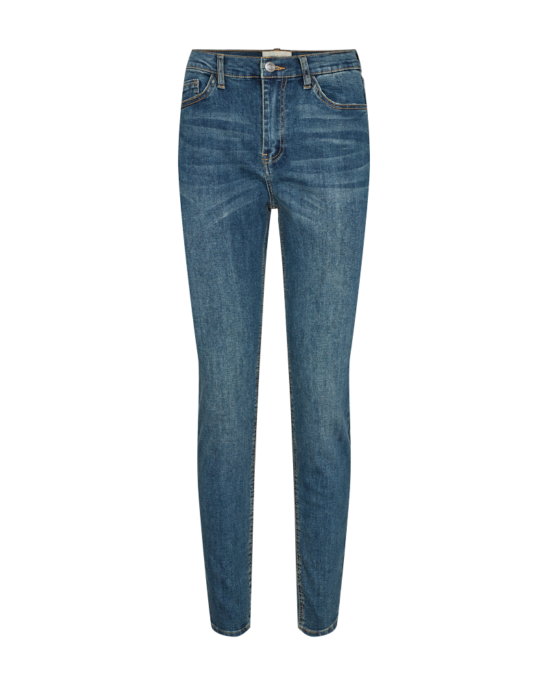 FQHARLOW - ENG GESCHNITTENE JEANS - BLAU