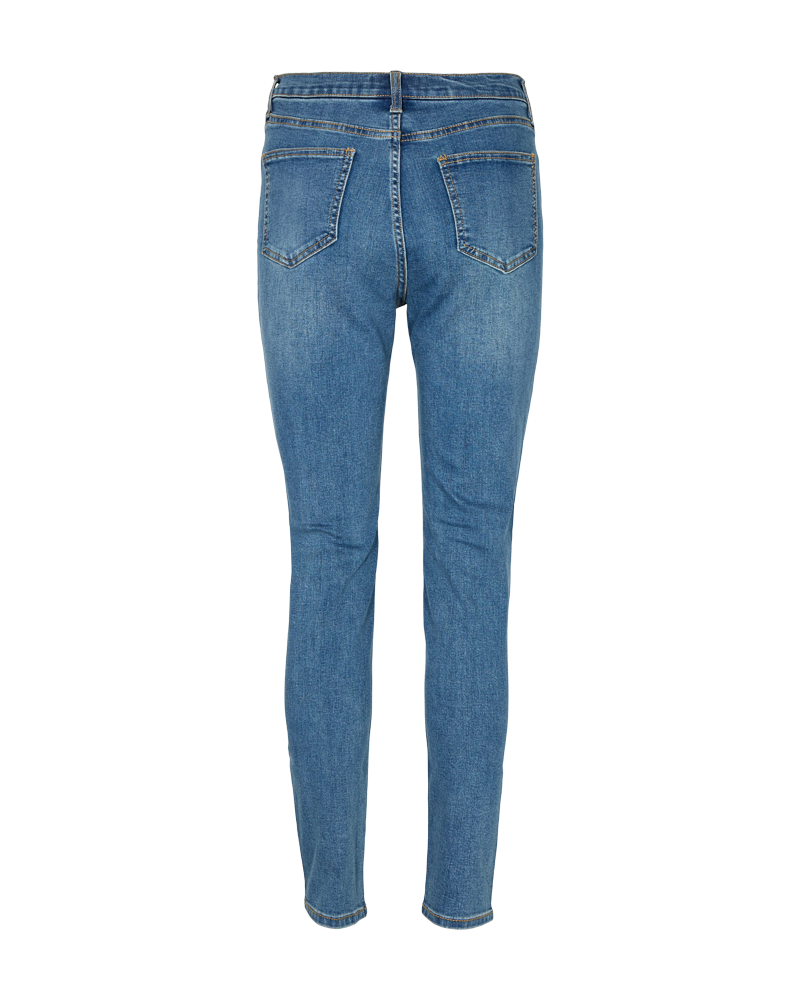 FQHARLOW - ENG GESCHNITTENE JEANS - BLAU