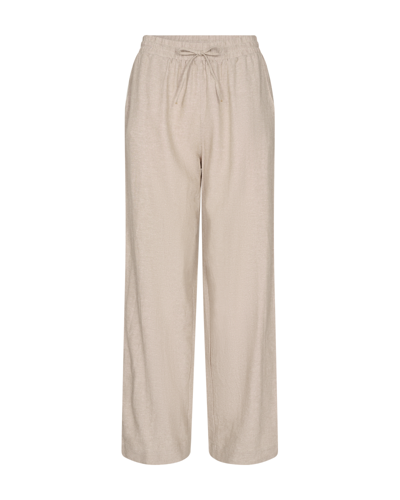 FQLAVA - HOSE MIT LEINEN - BEIGE