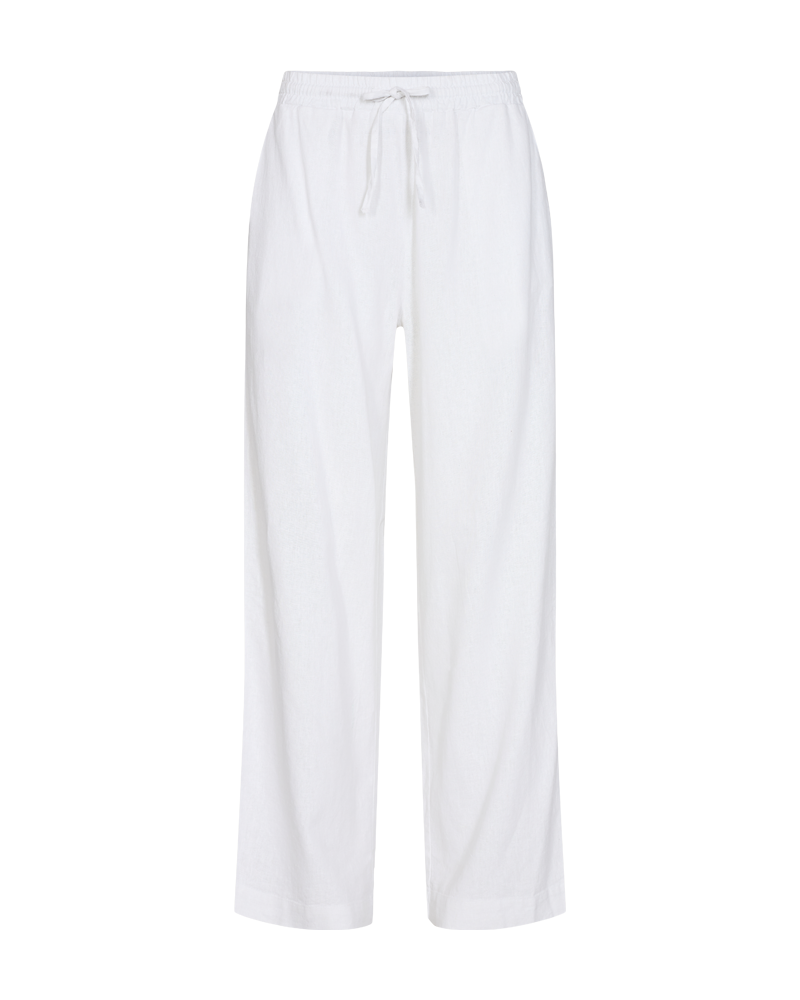 FQLAVA - HOSE MIT LEINEN - WEISS