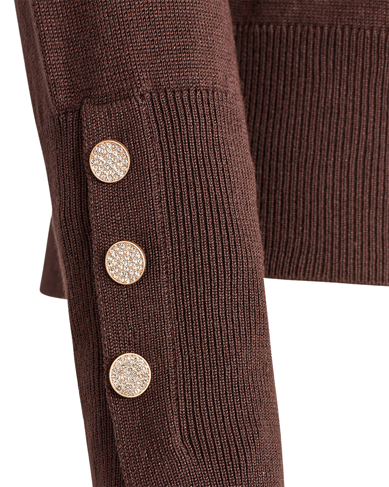 FQKATIE - PULLOVER - BRAUN