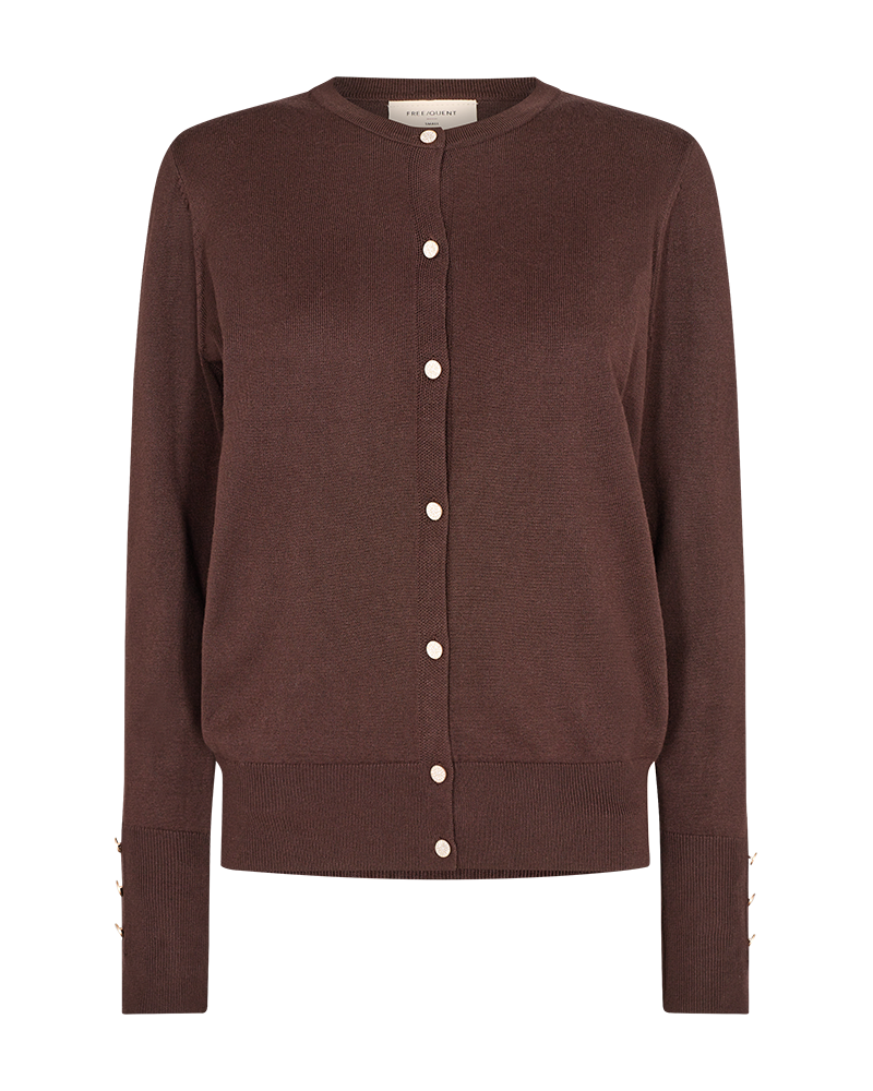 FQKATIE - CARDIGAN - BRAUN