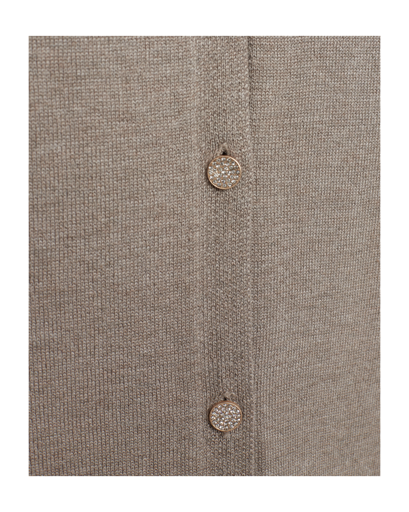 FQKATIE - CARDIGAN - BRAUN