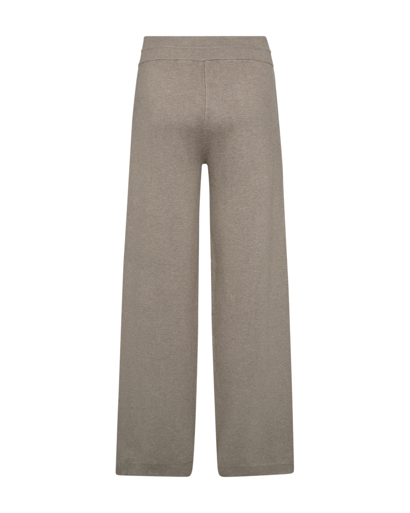FQANI - HOSE MIT ELASTISCHEM SAUM - BRAUN