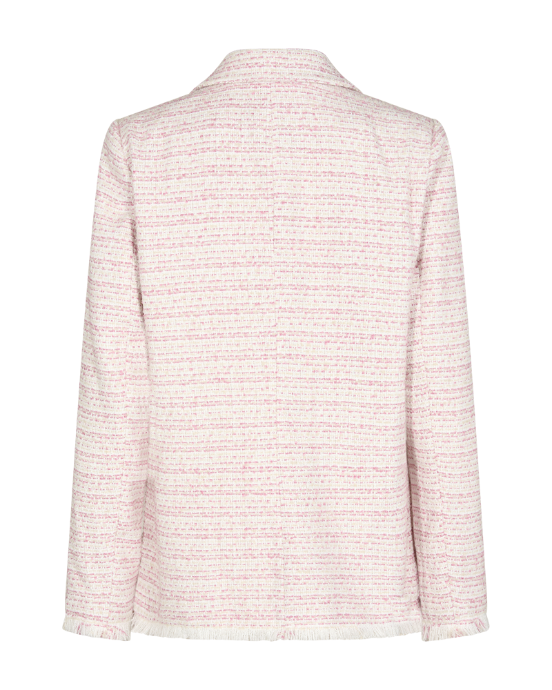 FQMOCA - JACKE MIT FRANSENDETAILS - ROSA
