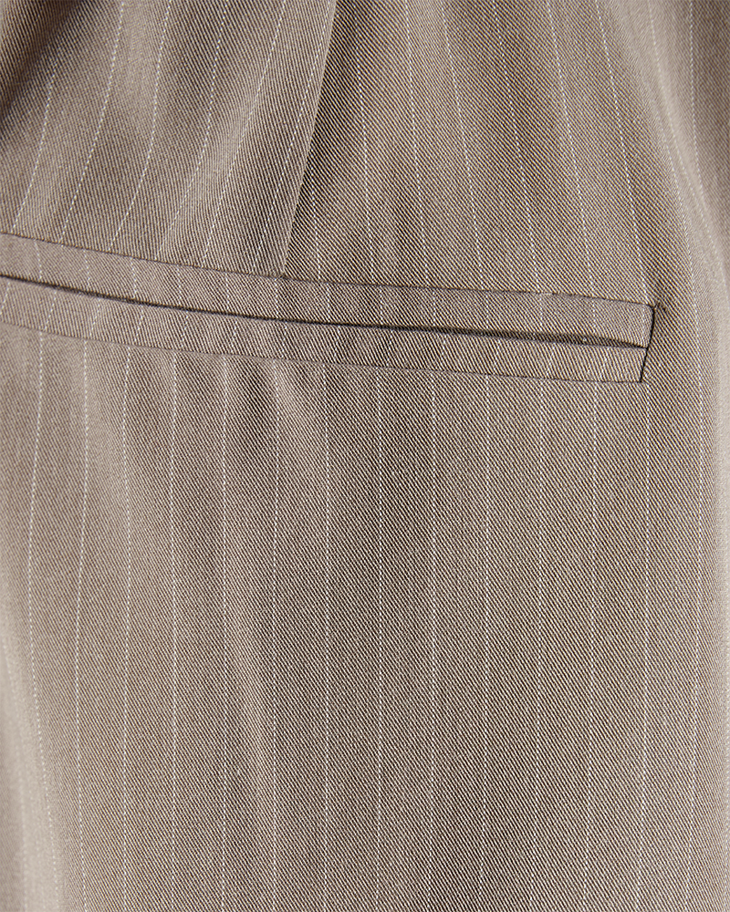 FQKITTAY - PINSTRIPE HOSE - BRAUN