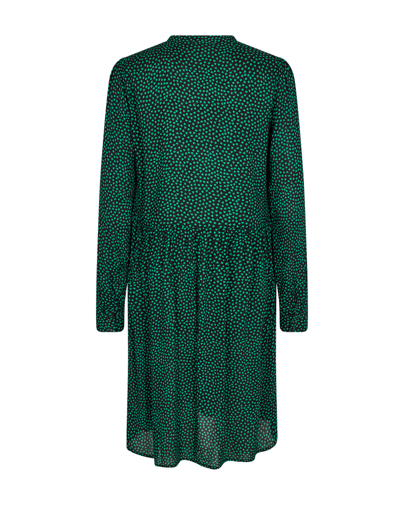 FQADNEY - KLEID MIT BLUMEN - SCHWARZ