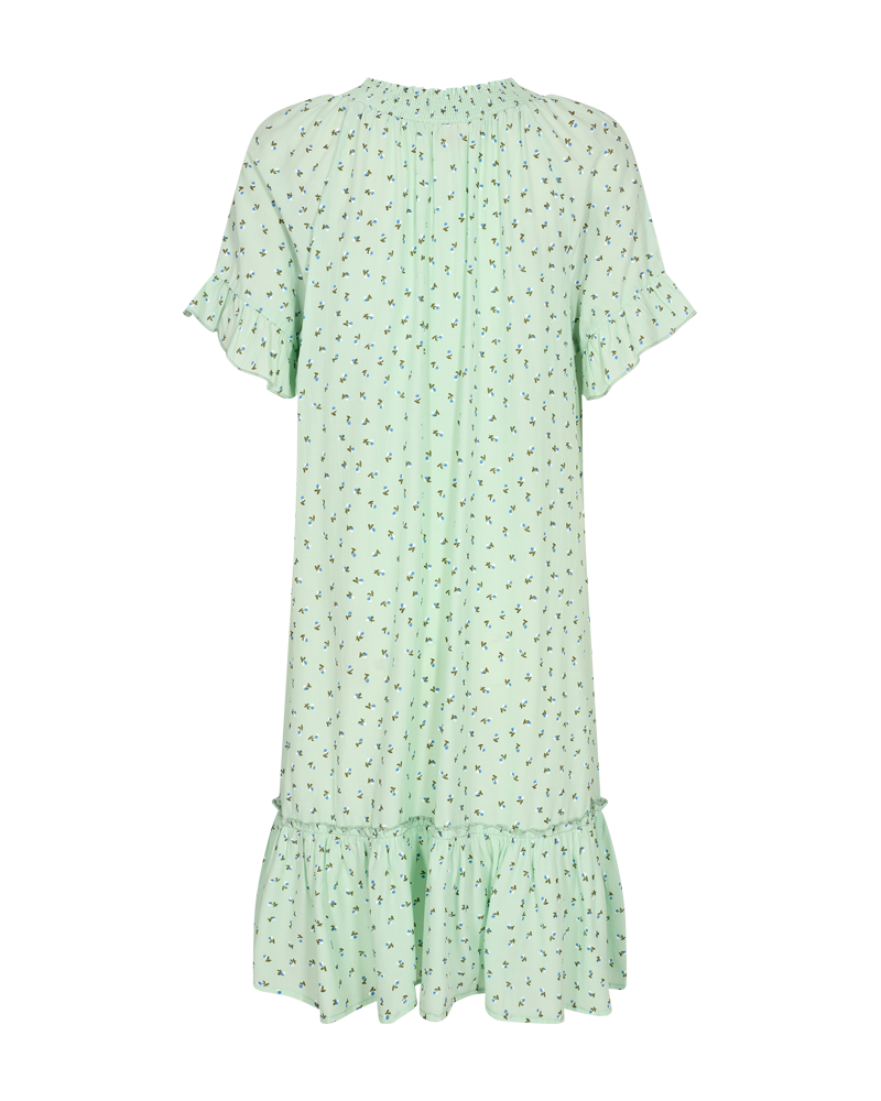 FQRALDA - KLEID MIT BLUMEN - BLAU