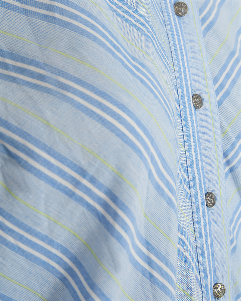 FQHOLAN - KLEID - BLAU UND WEISS
