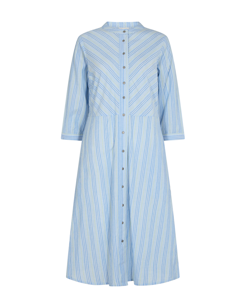 FQHOLAN - KLEID - BLAU UND WEISS