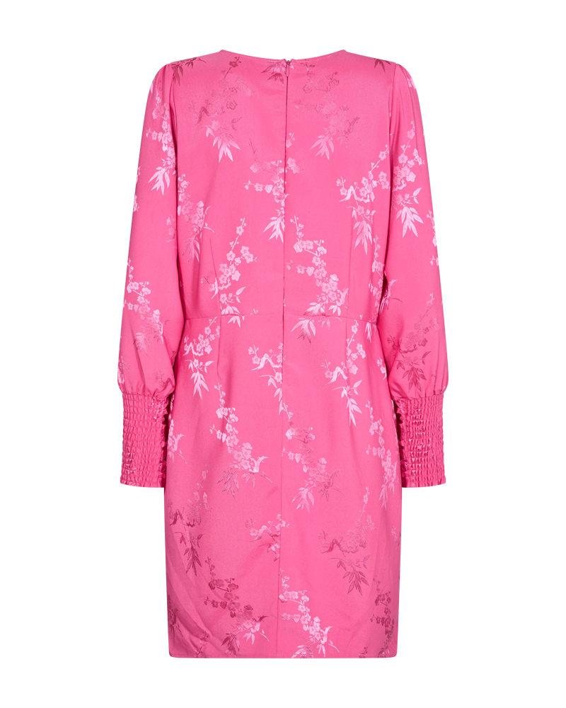 FQFRIA - KLEID MIT BLUMEN - ROSA