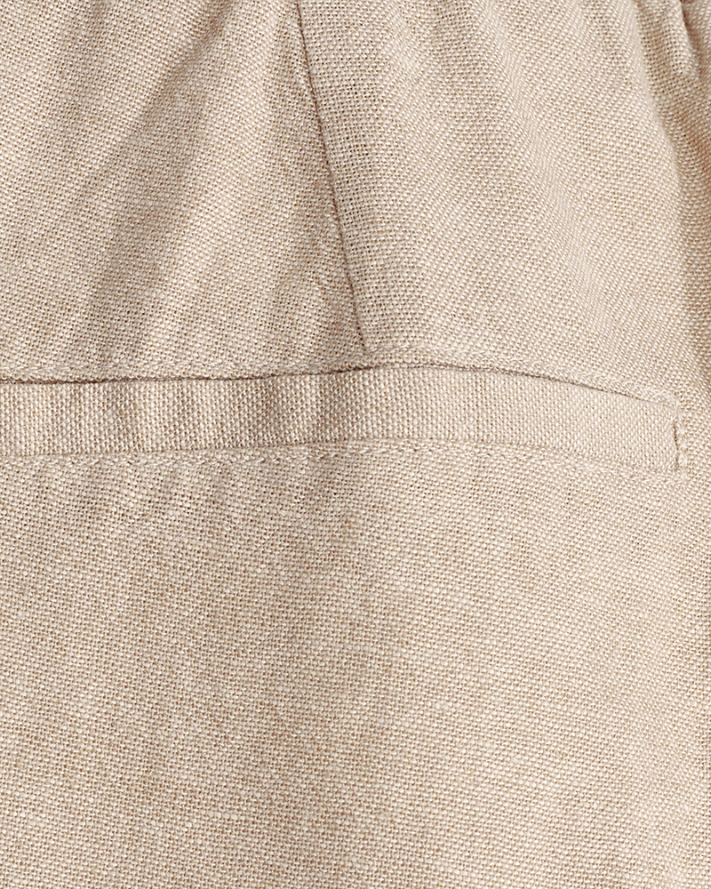 FQLAVA - HOSE MIT LEINEN - BEIGE