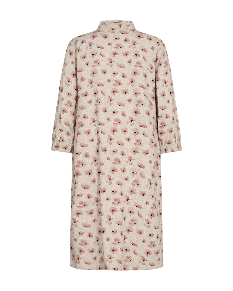 FQFLORAL - KLEID MIT BLUMEN - BEIGE