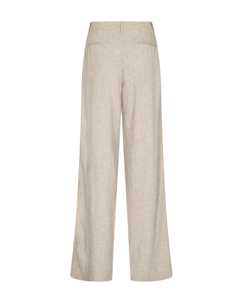 FQLUIGI - HOSE MIT LEINEN - BEIGE