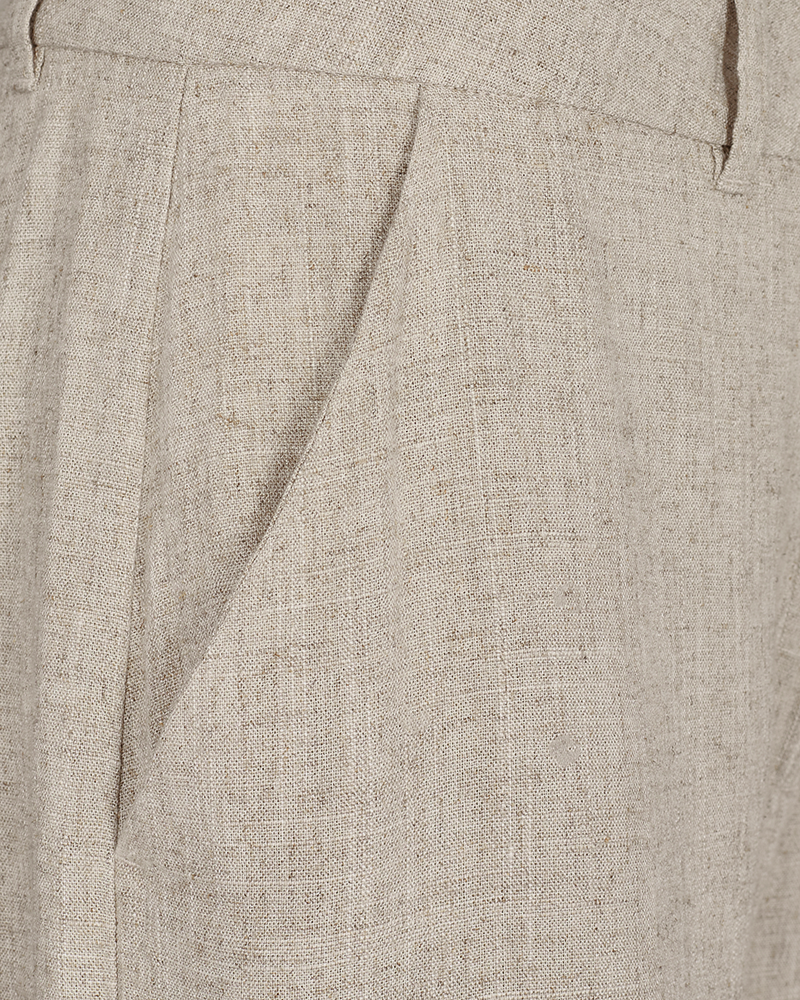 FQLUIGI - HOSE MIT LEINEN - BEIGE