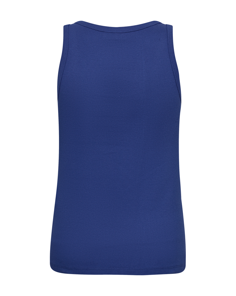 FQHI - TOP AUS RIPPSTRICK - BLAU