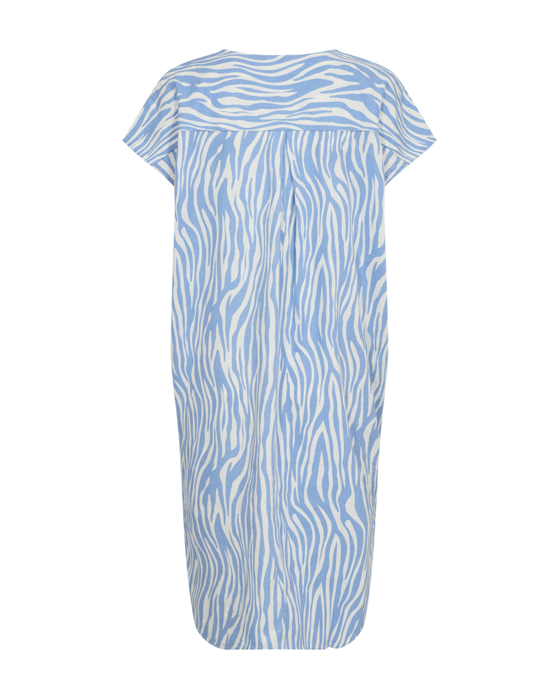 FQLAVARA - KLEID - BLAU UND WEISS