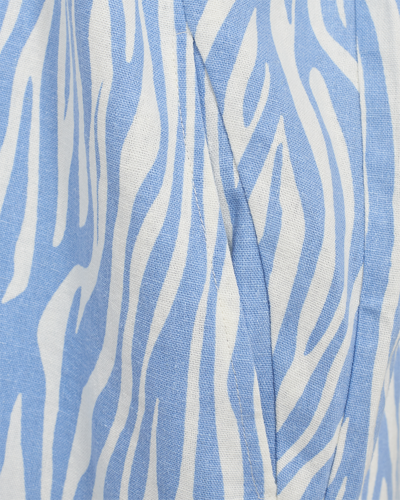 FQLAVARA - KLEID - BLAU UND WEISS